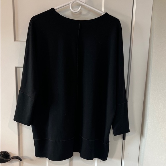 Spanx Black Oversized Tunic Top Womens Medium Relaxed Fit Minimalist - Picture 3 of 3